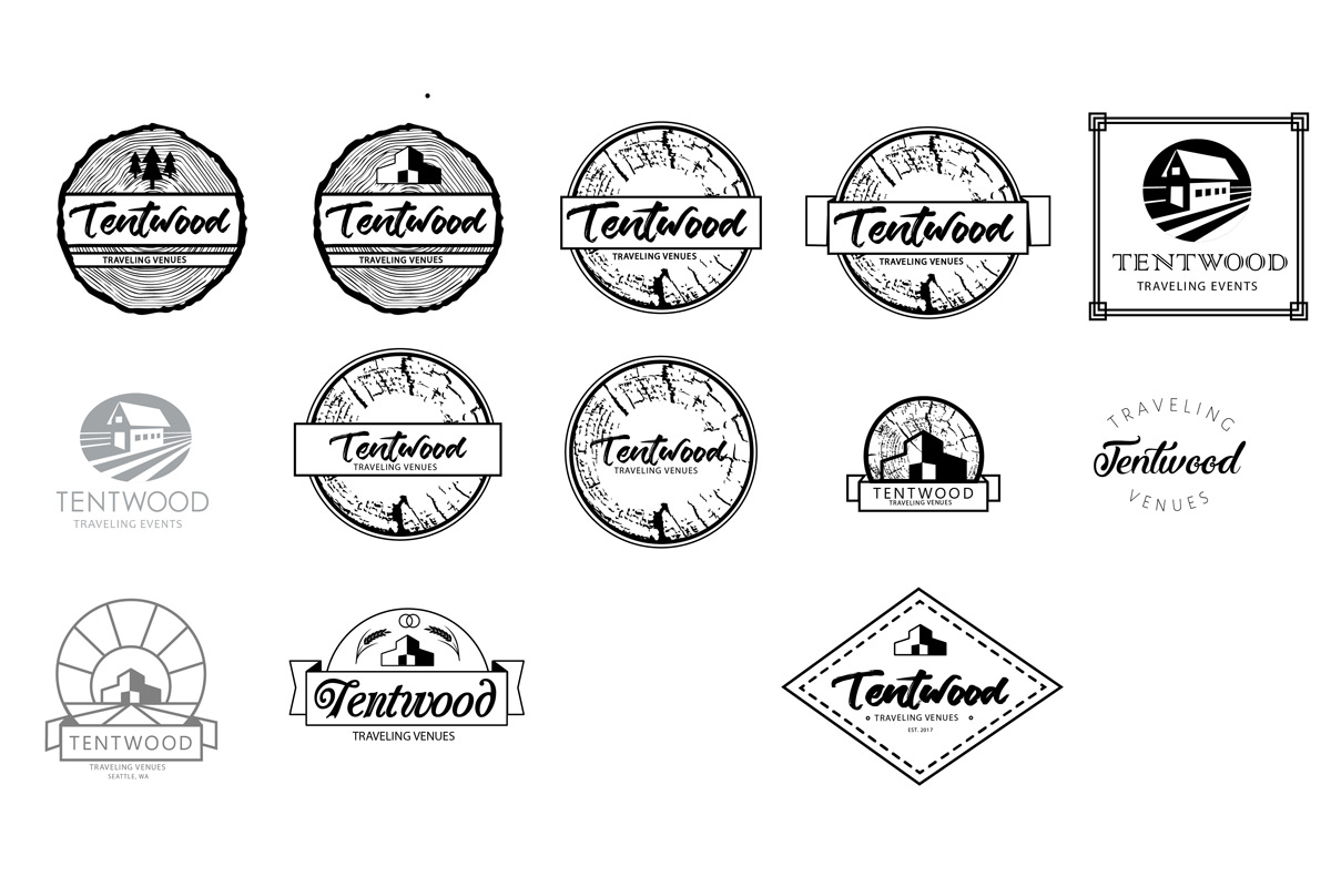 Tentwood Logo Iterations